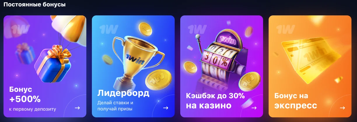 Как активировать бонусы 1win