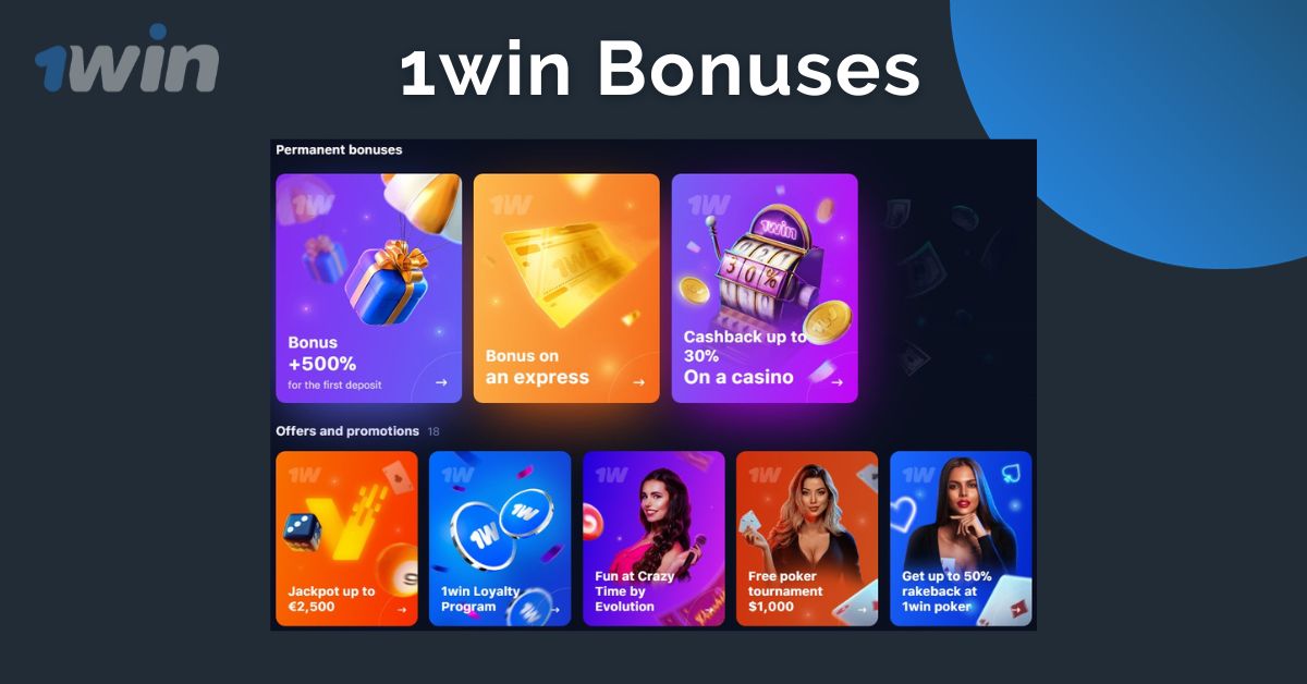 1win kazino bonusları