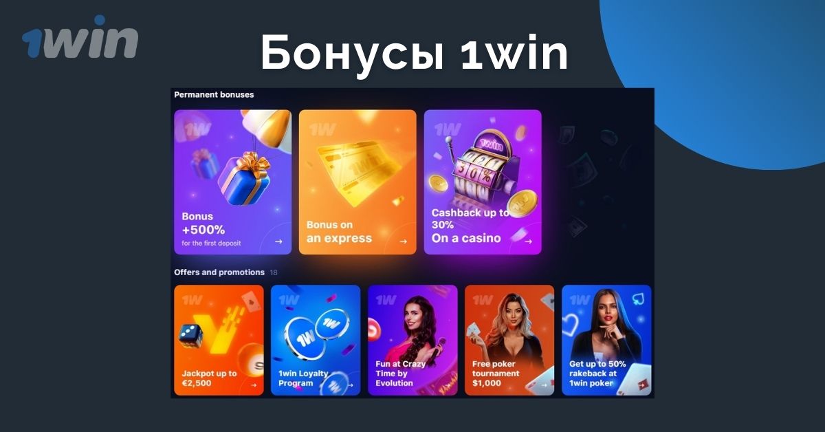 Казино 1win бонусы